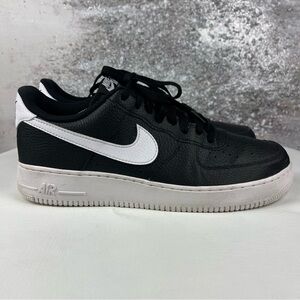 537iage Nike Air Force 1 Low ‘07 Black White pebbled Leather CT2302-002 size 13